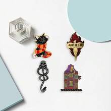 华纳兄弟创意卡通动漫胸针，个性化珐琅别针金属徽章，饰品，服装背包配饰，送给朋友的礼物 - 均碼 - 查看 6