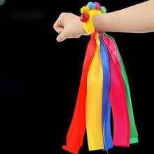 Calisthenics Lightweight Equipment Sports Elastic Ribbon Rings Wrist Bells Dance Bracelets