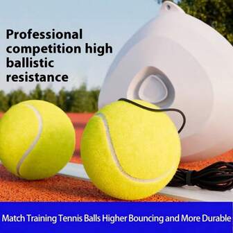 1pc Tennis Trainer With Elastic Rope, Tennis Practice Swing Trainer