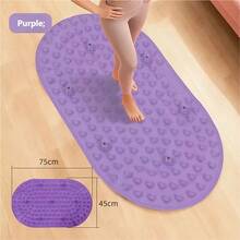 1片TPR材质足部按摩垫，慢跑反射疗法板，足底按摩，男女通用，室内运动健身适用，粉色、紫色、灰色可选