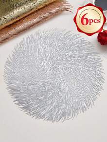 1-200 tấm lót bàn tròn tối giản bằng PVC màu vàng, có thể giặt, dễ lau chùi, chống trơn trượt, trang trí bàn ăn cho các dịp lễ, đám cưới, tiệc tùng. - Nhiều màu - Xem 7