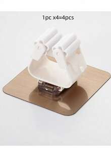 1/2/4/6/8pcs, Mop Holder, Mop Hook, Mop Clip, Wall Mounted Mop And Broom Storage Clip, Mop Hanging Rack, Multifunctional Tools Storage Clip For Bathroom Kitchen Garden, Cleaning Accessories, Household Gadgets No-Drill