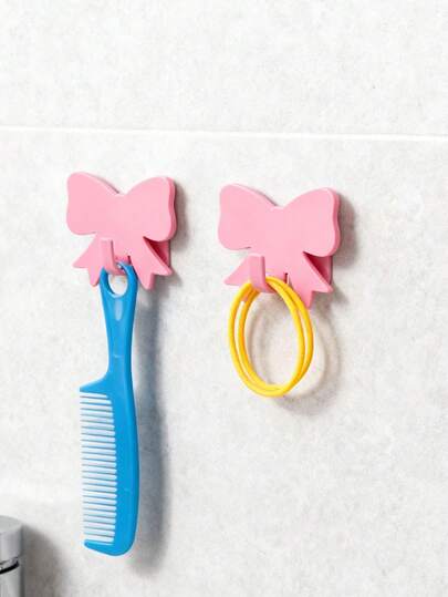 5pcs/10pcs/Pack No Drill Seamless Adhesive Butterfly Shaped Wall Hooks, Nursery Wall Storage, Suitable For Living Room And Bedroom Wall Organization