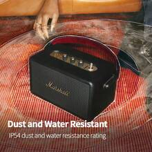 Marshall Kilburn III Portable Bluetooth Speaker: Wireless Connectivity, Waterproof Design For Outdoor Use, And Bass Enhancement Technology For Clear Sound Quality. - Black and Gold - View 2