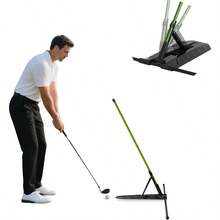 Alignment Stick Holder, Training Aid Teaching Equipment Aiming, Putting, Aiming, Full Swing Trainer, Posture Corrector, Swing Trainer With Metal Sticks - màu xanh lá - Xem 2
