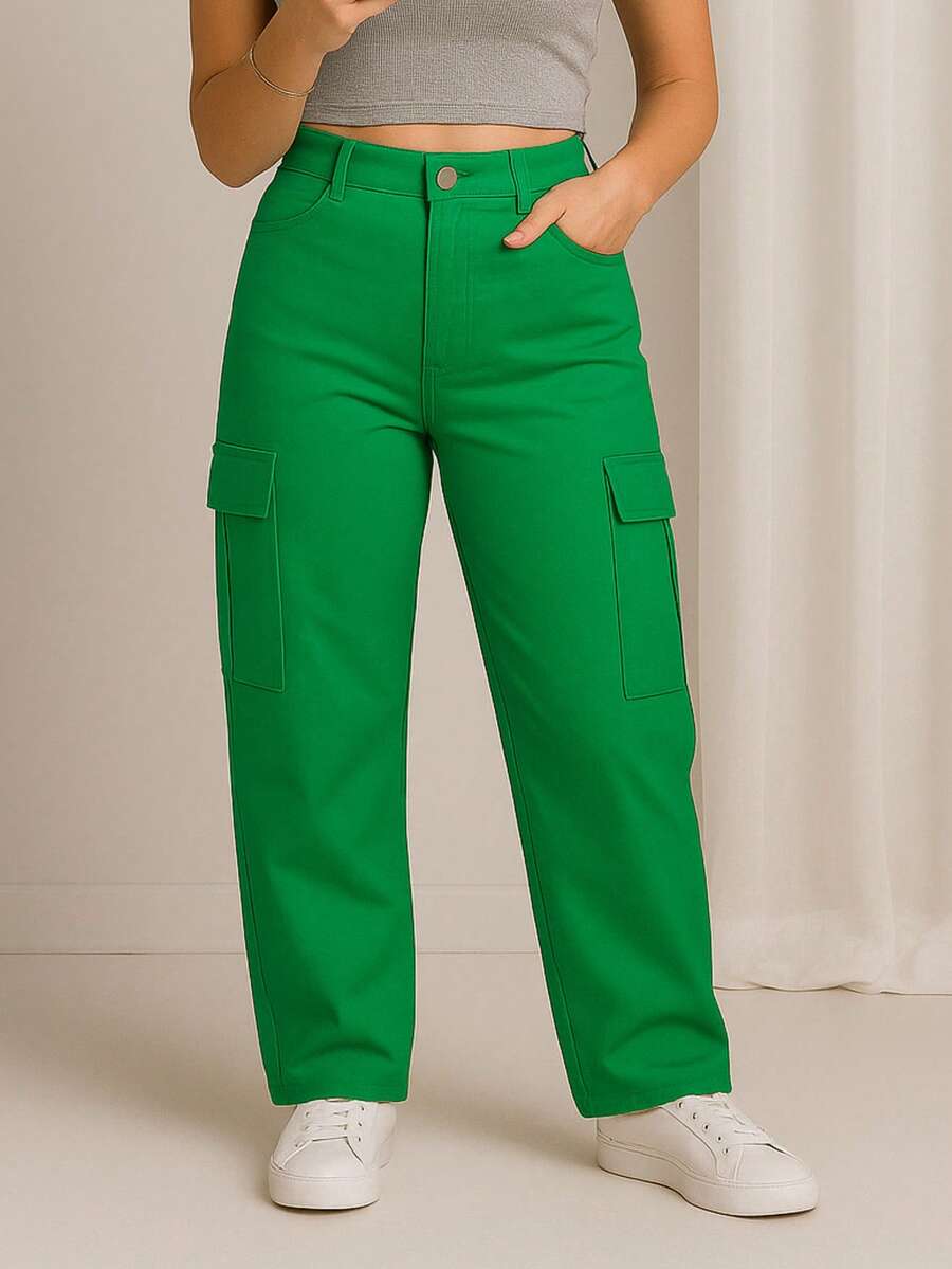 Women Pants - Green - View 1