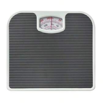 Analog Bathroom Scale Mechanical Weight Scale With Large Dial NonSlip Surface 130kg 280lb Capacity EasytoRead Durable And Accurate For Home Use