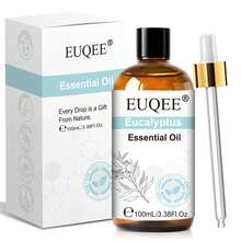 1瓶100毫升EUQEE精油，适用于肥皂、蜡烛制作、香薰机、加湿器、按摩、沐浴，有助于睡眠和放松——薰衣草/尤加利/薄荷/甜橙/茶树/柠檬草（3.38液体盎司） - 多樣化香型 - 查看 15