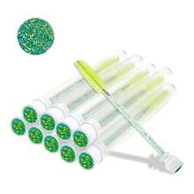 Waloshow Bộ cọ trang điểm mi giả kim cương 1-10-20-30-40-50 chiếc, cọ chuốt mascara nối mi với đầu cọ thay thế, cọ trang điểm kim cương sáng bóng chống bụi. - Nhiều màu - Xem 26
