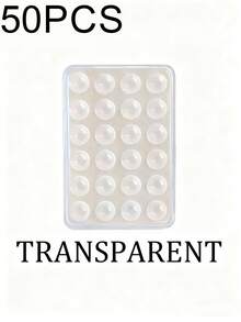 3/5Pcs Multi-Purpose Square Silicone Suction Cup Mobile Phone Holder, 24-Hole Suction Cup With Strong Adhesiveness, 1/10/20/30/40/50/60Pcs,Suitable For Various Scenarios To Prevent Phone Falling, Used For Video, Vibration, And Self-Portrait Phone Accessories