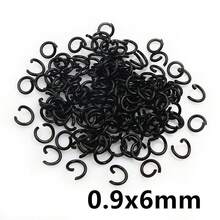 100 chiếc 6/8/10mm Vòng kim loại hở nhiều màu sắc dùng làm dây chuyền, vòng chia, phụ kiện làm đồ trang sức tự làm, vật tư phát hiện - Vòng mở - Xem 35