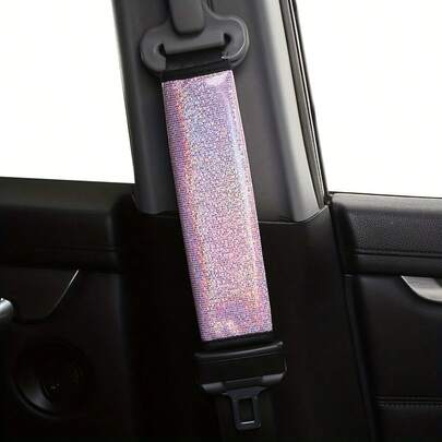 Glitter Sequin Seat Belt Shoulder Pads, Car Accessories