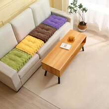 1Pc Soft & Thick Cotton Seat Cushion Booster Home Office Seat Pad Tufted Chair Sofa Firm Riser Lumbar Pillow, 45*45cm Multicolour - Multicolor - View 9