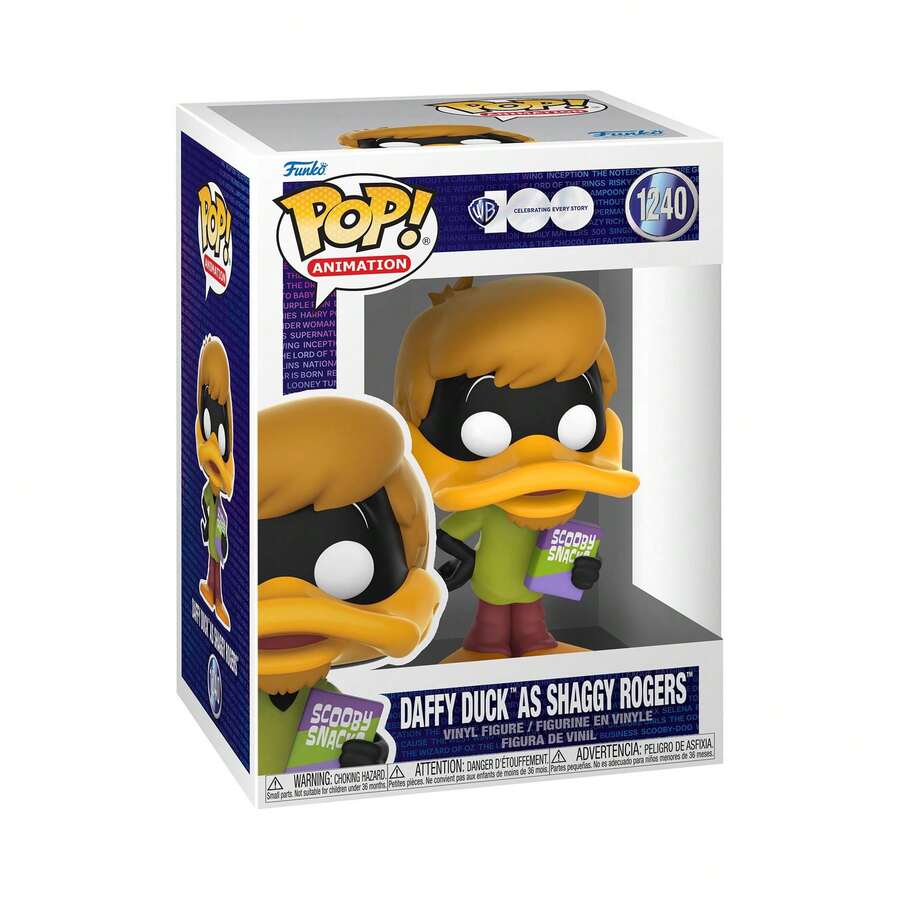 Funko Pop! Animação:  - , Daffy Duck como Shaggy Rogers - Amarelo - Visão 1