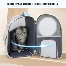 Y1114PJDDP Mochila para GatosPet Rolling Carrier Backpack Mochila con Ruedas para Transportar Mascotas Bolso De Viaje para Perro para Viajar/Caminar Bolso De Viaje Desmontable Y Plegable - como en la foto - Ver 4