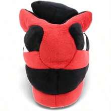 Happy Feet Mens and Womens Standard Sneaker Slippers - Rojo, negro y blanco - Ver 5