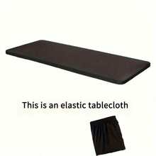 Stretchable Polyester Tablecloth - Washable, Wrinkle-Resistant Rectangular Cover For Dining & Kitchen Parties - Multicolor - View 9