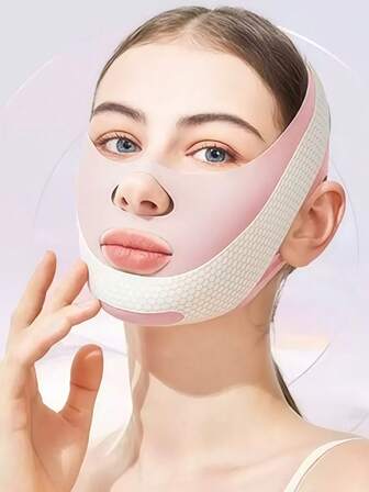 透气面膜 - 可重复使用的面部护理工具，随机款式和图案，钻石和蝴蝶图案，男女通用 - 下巴固定，可调节面膜，可重复使用的女士下巴带透气无缝V型面膜，适合睡眠、运动和瑜伽，轻盈透气，佩戴舒适不留褶皱，Y2K护肤哥特风旅行必备，方便携带，旅行套装，送给女性和女孩的礼物，夏季风格，返校礼物