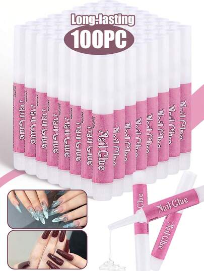 Colle à ongles, colle à ongles super forte pour ongles en acrylique, colle professionnelle longue durée pour ongles à presser, colle pour ongles en acrylique, colle adhésive pour faux ongles, 2 g/0,07 oz/pièce