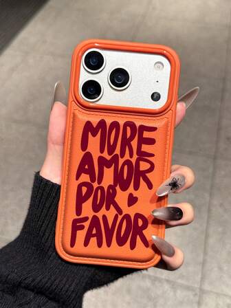 1 pieza Nuevo estuche protector de teléfono con textura de cuero acolchado y antiarañazos, compatible con iPhone 15 Pro Max, 14 Plus, 13 Pro Max, 12, 11, 7G, 7P, IX, XR, XS Max, 17 Pro, Air con protrusión de lente de cámara y protección antideslizante