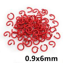 100 chiếc 6/8/10mm Vòng kim loại hở nhiều màu sắc dùng làm dây chuyền, vòng chia, phụ kiện làm đồ trang sức tự làm, vật tư phát hiện - Vòng mở - Xem 24