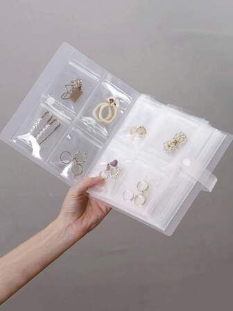 160/84 Slots Matte Transparent Jewelry Storage Album, Anti-Oxidation Jewelry Storage Bag, Multi-Functional Accessory Bag, PVC Jewelry Bag, Small Jewelry Transparent Bag, Souvenirs, Small Accessories, Earring Organizer Bag, Travel Accessory Box, Jewelry Storage Box, Multi-Layer Jewelry Storage Box In INS Style, Makeup Brush Storage Box, Accessory Storage Rack, Jewelry Storage Box Suitable For Necklace, Earring, Ring Storage, Jewelry Tray, Accessory Tray, Jewelry Display Rack
