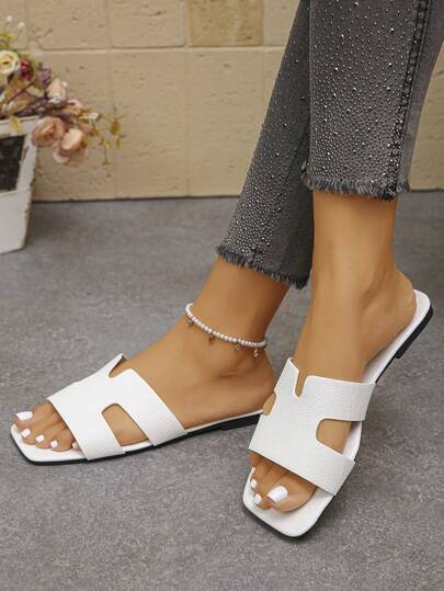 1 par de sandalias de verano para adolescentes, de uso exterior, duraderas, tipo chanclas, para la playa