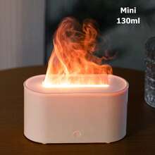 130ml Colorful Flame Air Aroma Diffuser Humidifier,Ultrasonic Essential Oil Diffuser With Aromatherapy,No Water Intelligent Power Off,Noiseless Essential Oil Diffuser For Home Bedroom Office,Yoga,Aromatherapy Diffusers Mist Maker Fragrance Essential Oil Aroma,Home Decorations,Multifunctional Humidifier,Ideal Gift For Wedding Anniversary Birthday Christmas Halloween
