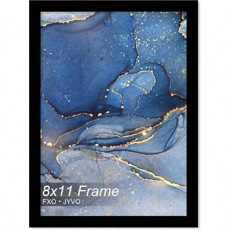 8x11 Picture Frame Black Frame For 8 X 11 Inch Picture Poster Photo Light Weight And High Transparent 8 By 11 Frame For Wall - 1 Pack/Black/8"X11" - Black - View 1