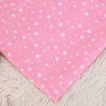 1pc Happy Star Printed Plain Fabric, Home Textile, Garment DIY Sewing Material - Multicolor - View 12