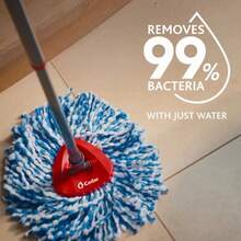 Great Value Shopping, Holiday Promotions---O-Cedar RinseClean™ Mop Head Replacement - Machine Washable Microfiber, Durable Reusable Design, Fits Corresponding Mops, Ideal For Home Floor Maintenance - Đơn - Xem 4