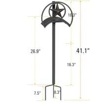 GOFORWILD Garden Hose Holder Decorative Hose Butler Sturdy Water Hose Rack Durable Wall Hose Hanger Hose Reel Holds 125-Feet Of 5/8-Inch Hose Made Of Gauge Steel 7010 - Ideal For Outdoor Yard And Garden Use Heavy-Duty Metal Construction For Long-Lasting Performance Compact Design Saves Space Easy Installation For Efficient Water Hose Management - 黑銅色 - 查看 2
