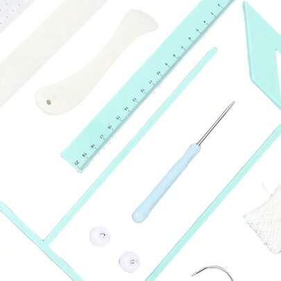 Kit, Multifunctional Portable Bookbinding Spacer Tools Set Binding Punch Guide Set Bookbinding Scrapbooking To...