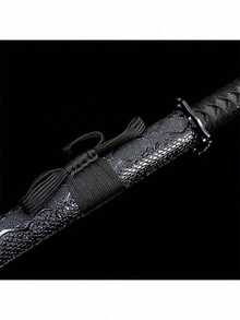 1pc 53cm/20.8inch Large Wooden Samurai Sword, Protective Lacquer Japanese Oriental Sword, Vintage Cosplay Prop Collectible, Toy Gift For Birthday, Holiday, Christmas - Multicolor - View 2