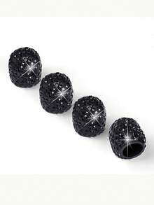 4pcs/2pcs Shiny Car Tire Valve Stem Caps, Diamond Sparkling Anti-Dust Car Wheel Tire Valve Stem Caps, Crystal Decor, Universal Shiny Wheel Valve Stem Exterior Accessories For Car, SUV, Bicycle, Motorcycle - Style a - View 15