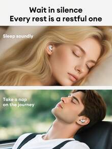 Lenovo LE203 Sleep Bluetooth Headphones With 360° Smart Noise Cancellation, 4-Layer Noise Reduction, Long Battery Life, High-Quality Music, Lightweight And Comfortable Fit For Sports, Travel, Office, Compatible With Smartphones And Computers - trắng - Xem 8