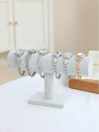 1pc Bracelet Holder Display Stand For Watches, Bracelets, Jewelry,Jewelry Display Stand Versatile Holder For Bracelets, Necklaces, Watches & Hair Accessories - Single-Layer Bracelet Holder Jewelry Display Stand, Headband, Accessories Shop Countertop