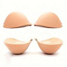 1 Par de Almofadas Adesivas para Seios com Elevação de 5cm Reforçadas, com Alças Ajustáveis Grátis - Realçadores de Silicone Reutilizáveis e Antiderrapantes para Sutiãs/Roupas de Banho, Casamento/Yoga/Academia, À Prova de Suor e Sem Costura