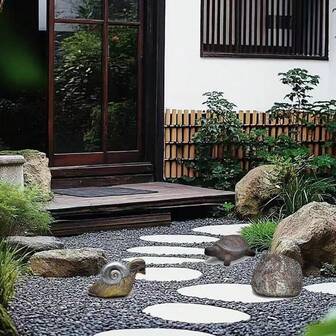 花园装饰树脂钥匙隐藏盒，创意户外花园装饰品，逼真石质钥匙藏匿处，经久耐用且时尚的设计