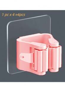 1/2/4/6/8pcs, Mop Holder, Mop Hook, Mop Clip, Wall Mounted Mop And Broom Storage Clip, Mop Hanging Rack, Multifunctional Tools Storage Clip For Bathroom Kitchen Garden, Cleaning Accessories, Household Gadgets No-Drill