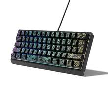 60% Gaming Keyboard, Numeric Keypad And Mouse Set. This Mini Gaming Keyboard Has 61 Keys And Features True RGB Backlighting. Detachable Type-C Cable, Suitable For PC Gamers, Typists, Travelers And Business Users. Portable And Compact, Making It An Ideal Choice For Christmas Gifts, New Year Gifts, Christmas Decorations, Children's Christmas Gifts, Family Gifts, And Year-End Gifts. - View 11