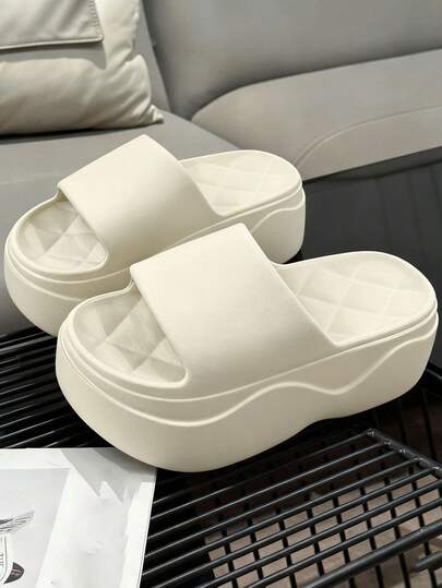 Zapatillas de casa mujer zapatillas de casa, Sandalias de plataforma,zapatillas de estar por casa mujer,fáciles de poner y quitar, material EVA, suave y cómodo, transpirable y resistente al desgaste, adecuadas para caminar a diario, ir de compras, vacaciones en la playa, piscina, uso en baños interiores.