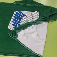 1 件动漫绿色角色扮演斗篷，可穿戴毯子，适合万圣节、圣诞派对、居家、旅行、露营 - 彩色 - 查看 6