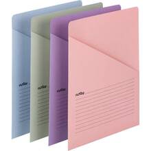 Organized Up Notes Slash File Jacket Letter Size Assorted Colors 12 Per Pack 75429