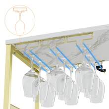 Wine Rack Table - זהב - ראה 4