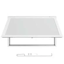Concession Window 53x33 In, Aluminum Alloy Frame Service Window For Food Truck, Up To 85 Degrees Stand Serving Window With Awning Door And Drag Hook, Rainwater Resistant For Concession Trailers - 53x33 In - View 8
