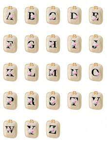 Borsa da trucco portatile semplice ed elegante, stampa floreale nera con iniziali da A a Z, borsa portatile per rossetti, clutch da viaggio, borsa cosmetica da viaggio portatile, borsa da toilette, borsa multifunzionale per riporre cosmetici, rossetti, cavi dati, medicinali, gioielli, articoli di uso quotidiano, regalo perfetto per amanti, famiglia, madre, amici, compagni di classe, colleghi, insegnanti, ideale per vacanze, compleanni, San Valentino, Ringraziamento, Natale, regali per donne, idee regalo per donne