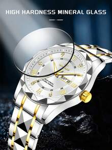 Reloj de mujer elegante LIGE, resistente al agua, luminoso, de cuarzo, con calendario diario para negocios - Plateado - Ver 5