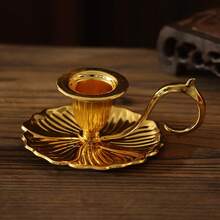 1 Set Bougeoir en métal mat, style vintage, convient pour la table basse, la salle à manger, la chambre à coucher, la décoration de la maison, le mariage, la table à manger et plus encore - Multicolore - Voir 14
