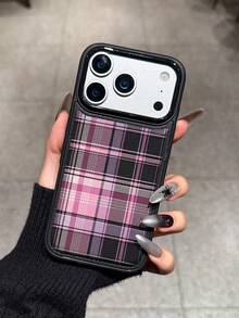 1个全新加厚防刮皮革纹理手机保护壳，兼容 15 Pro Max、14 Plus、13 Pro Max、12、11、7G、7P、IX、XR、XS Max、17 Pro、Air - 黑色 - 查看 3